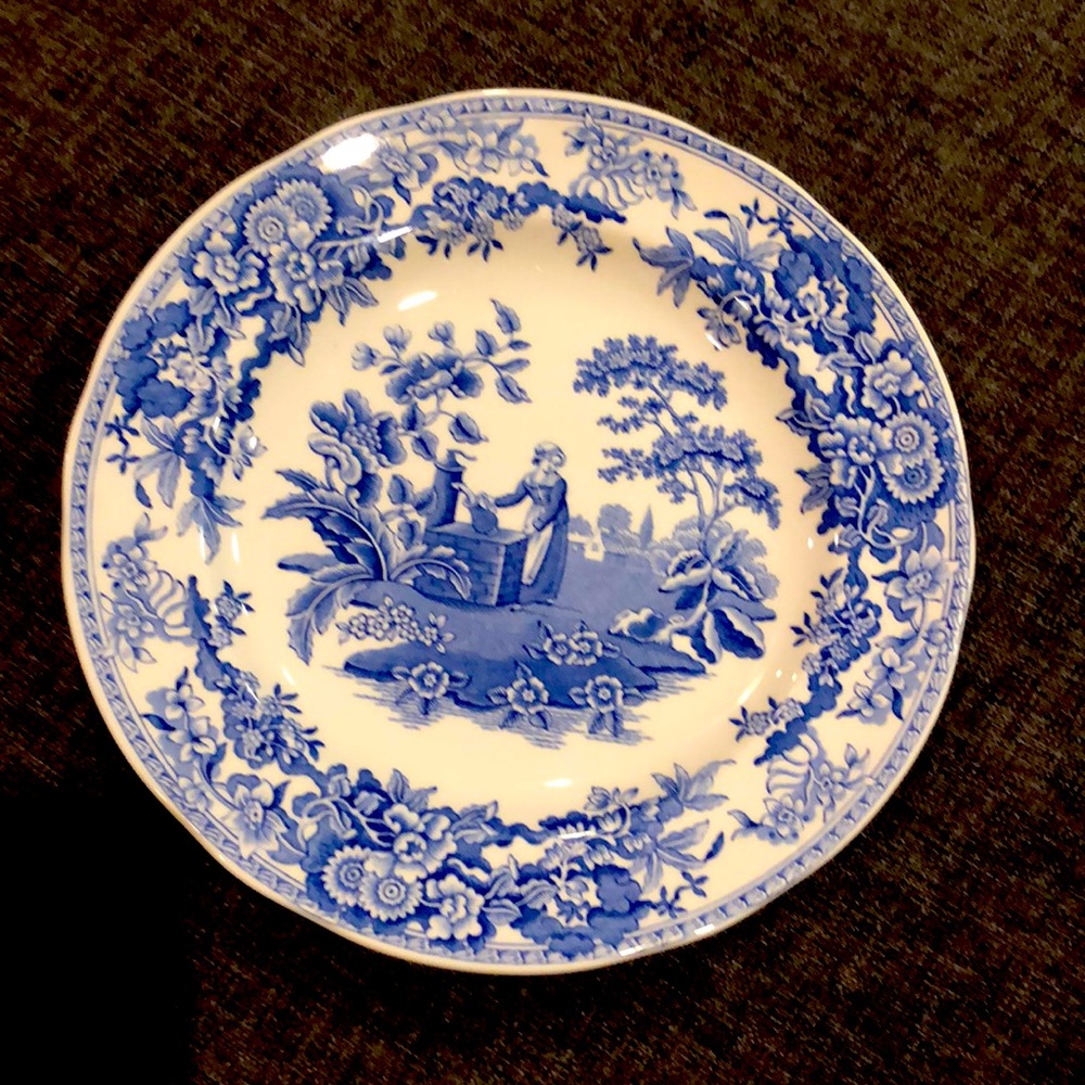 7.5” Plate Spode Blue Room Georgian series